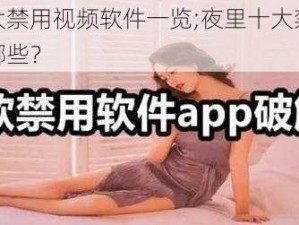 夜里十大禁用视频软件一览;夜里十大禁用视频软件有哪些？