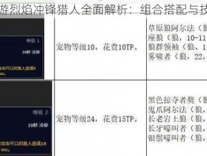 勇者大冒险手游烈焰冲锋猎人全面解析：组合搭配与技能属性一览表