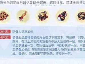 原神华馆梦醒形骸记攻略全解析：解锁挑战，获取丰厚奖励