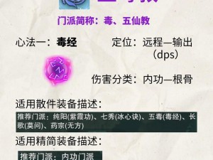 揭秘唐门一阶二阶内功属性之奥秘：威力无穷，独特心法揭秘