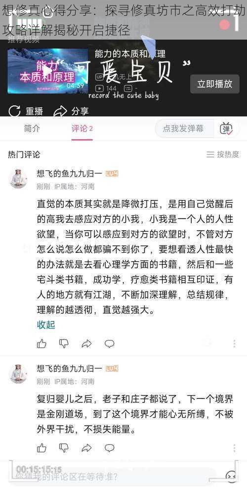 想修真心得分享：探寻修真坊市之高效打劫攻略详解揭秘开启捷径