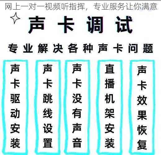 网上一对一视频听指挥，专业服务让你满意