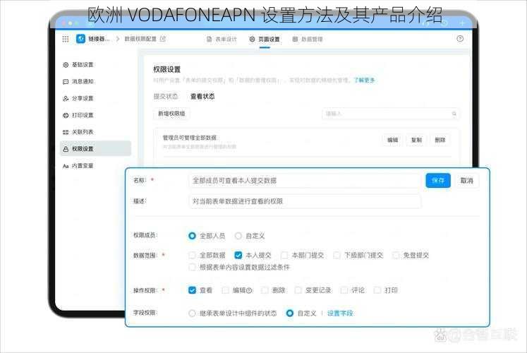 欧洲 VODAFONEAPN 设置方法及其产品介绍