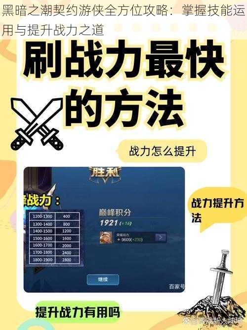 黑暗之潮契约游侠全方位攻略：掌握技能运用与提升战力之道