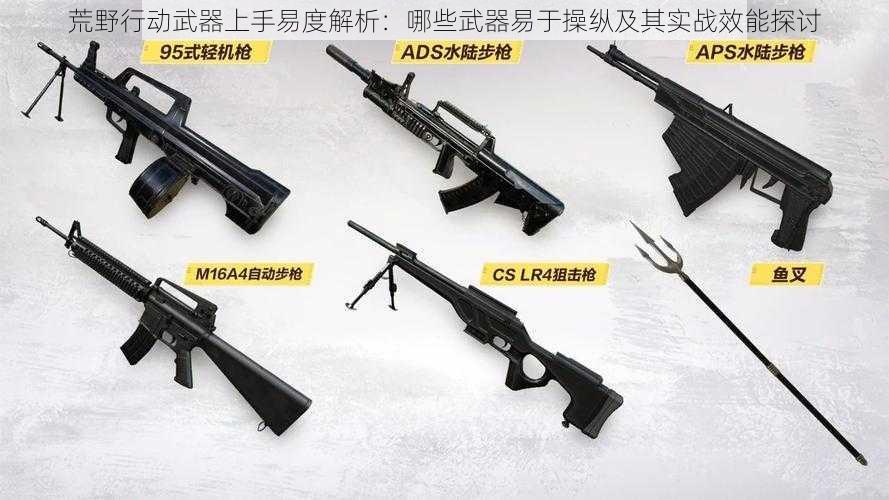 荒野行动武器上手易度解析：哪些武器易于操纵及其实战效能探讨