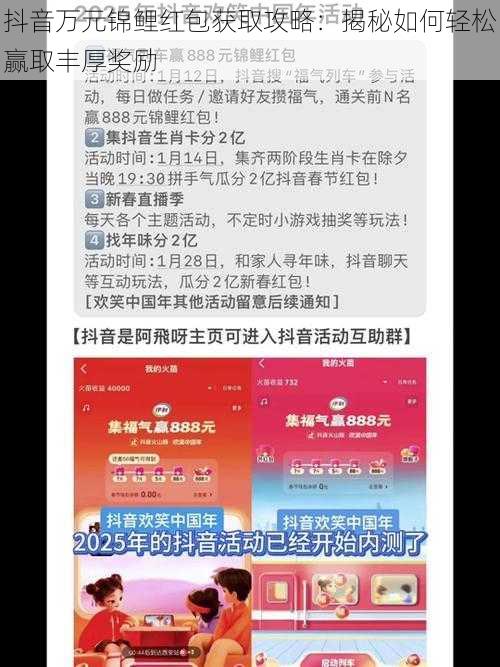 抖音万元锦鲤红包获取攻略：揭秘如何轻松赢取丰厚奖励