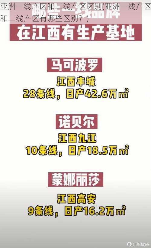 亚洲一线产区和二线产区区别(亚洲一线产区和二线产区有哪些区别？)