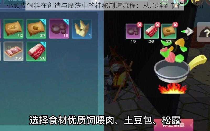 小顽皮饲料在创造与魔法中的神秘制造流程：从原料到制作全解析