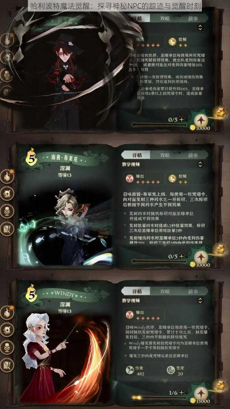 哈利波特魔法觉醒：探寻神秘NPC的踪迹与觉醒时刻