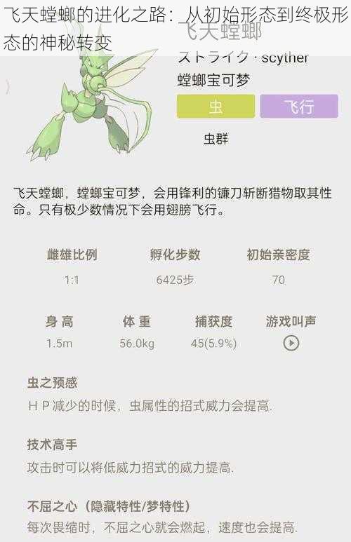 飞天螳螂的进化之路：从初始形态到终极形态的神秘转变