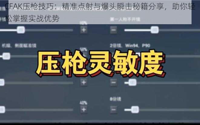 CFAK压枪技巧：精准点射与爆头瞬击秘籍分享，助你轻松掌握实战优势